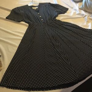 S.L. Fashions Vintage Polka Dot Dress